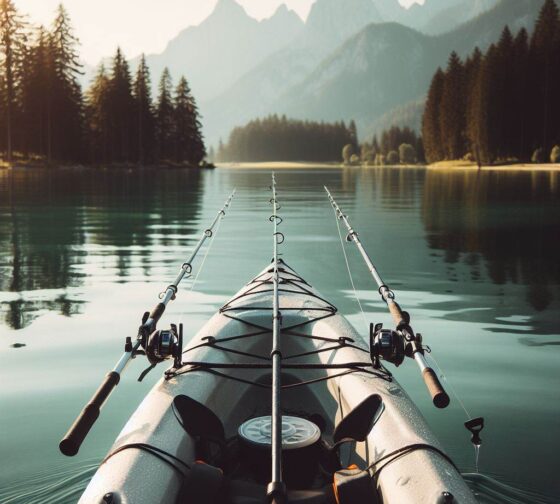 kayak rod holders mounted